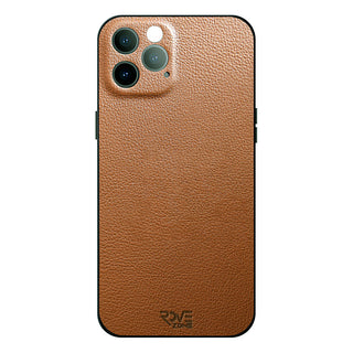 Husa de Protectie din Piele Ecologica cu Protectie pentru Camere, RoveZone pentru iPhone 12, Maro