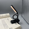 Lumina pentru Citit cu Pozitionare pe Carte, Tip Lampa, Flexibila, cu 3 Tipuri De Lumina LED si 8 Nivele de Intensitate, 11 LED-uri, Negru