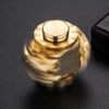 Jucarie Fidget Spinner Premium Metalic, cu 4 Tipuri de Rotatii, Antistres, Auriu