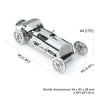 Kit Puzzle Mecanic 3D, Metal, TimeForMachine, Model Masina Tiny Sportcar, 64 piese