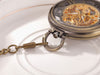 Ceas de Buzunar Vintage, Mecanic, Premium, cu Lant Inclus, Culoare Bronz