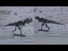 Nano Puzzle Metalic, 3D, RoveZone®, Educativ, Color, Model Schelet Dinozaur T-Rex