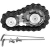 Jucarie Fidget Spinner Premium Metalic, tip Lant de Bicicleta, Negru